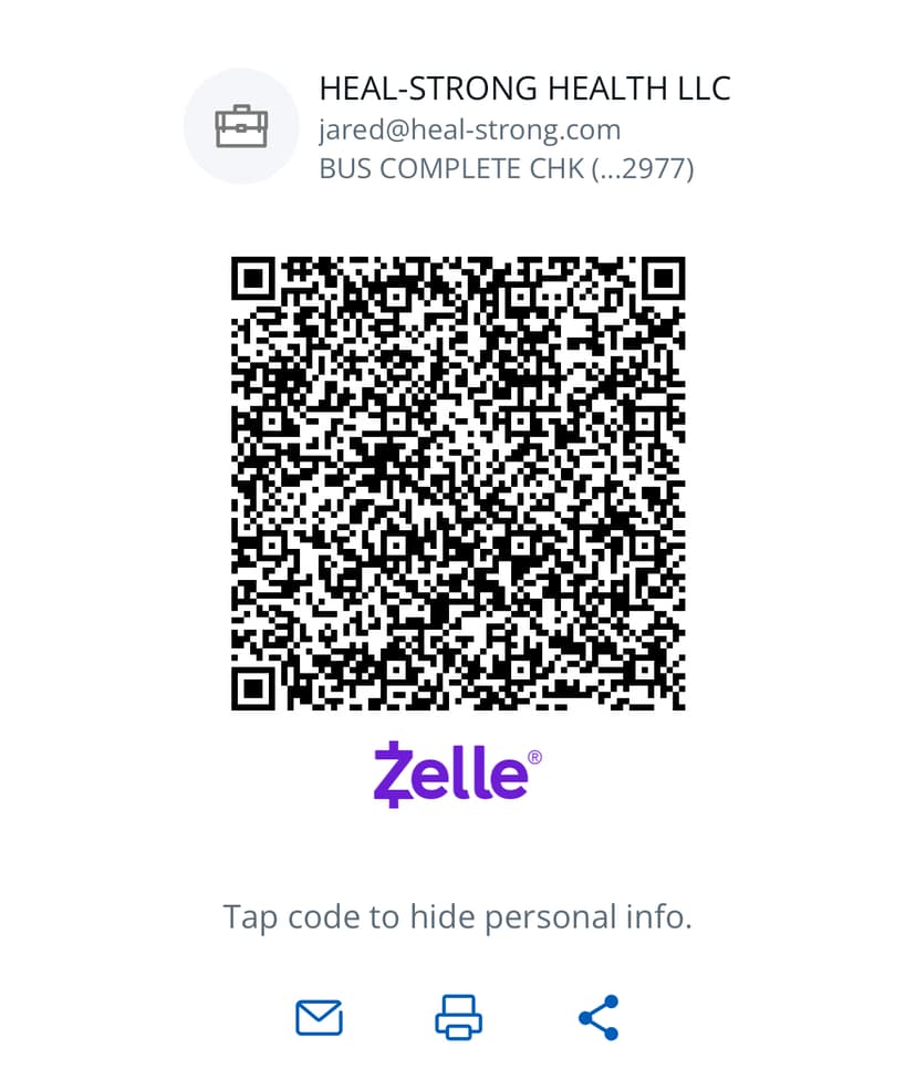 Zelle Payment QR Code - Heal Strong App